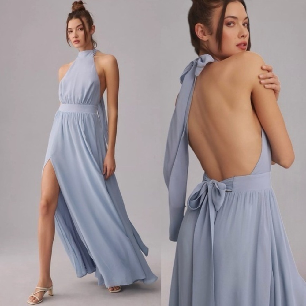 NWT Reformation Andee Dress in Mineral Light Blue Size 10